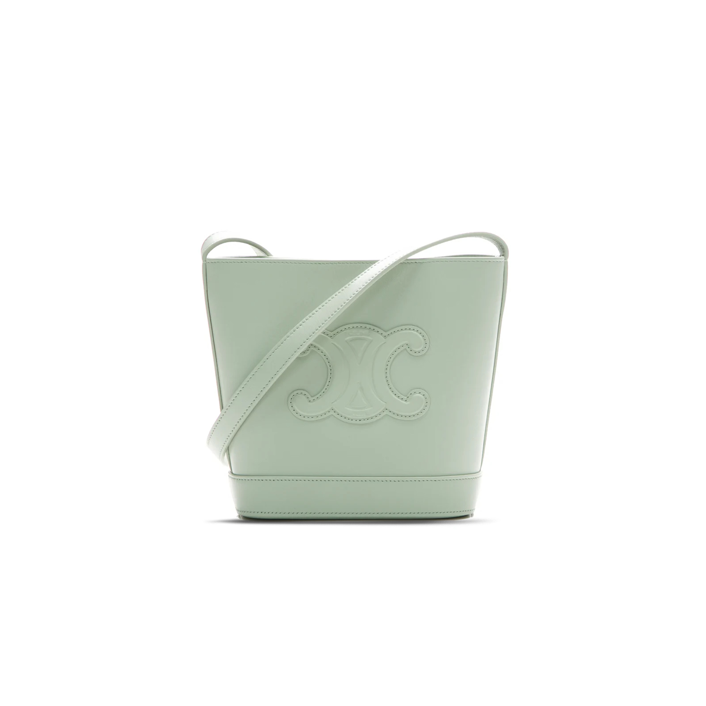Ce**e mini bucket bag in cuir triomphe smooth cowhide 1004333du3.05lv (19.5*16*7cm)